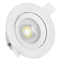 Φωτιστικό LED Spot Οροφής Mini Downlight 5W 230v 500lm 50° με Κινούμενη Βάση Φ9 Φυσικό Λευκό 4500k GloboStar 01881