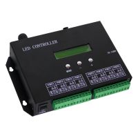 LED Digital RGB Controller DMX512 T8000PRO H803SA 8000 IC με Κάρτα SD Professional Series 5v - 12v - 24v GloboStar 88771