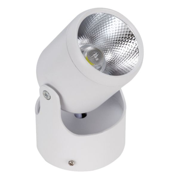 LED Φωτιστικό Σποτ Οροφής με Σπαστή Βάση White Body 10W 230V 1500lm 24° Ψυχρό Λευκό 6000k GloboStar 93008