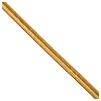 GloboStar® 77608 Στρογγυλό Υφασμάτινο Καλώδιο 1m 2 x 0.75mm² Χρυσό
