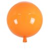 GloboStar® BALLOON 00650 Μοντέρνο Παιδικό Φωτιστικό Οροφής Μονόφωτο Πορτοκαλί Πλαστικό Μπάλα Φ30 x Υ33cm