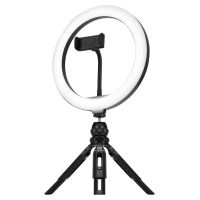 Streamplify Light 10 Streaming Ring Light - Black - 26cm & tripod - selfie stick