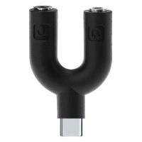 POWERTECH αντάπτορας USB Type-C σε 2x 3.5mm CAB-J052