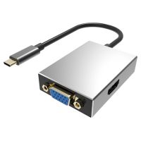 POWERTECH αντάπτορας Type-C σε VGA/HDMI PTH-050