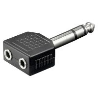 ADAPTOR STEREO 6.5mm ΣΕ 2 STEREO 3.5mm ΘΗΛ.