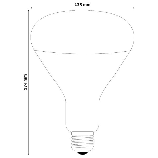 Avide Infra Bulb E27 150W Clear