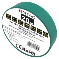 Entac Insulation Tape 0.13x19mm Green 20m