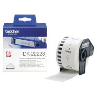 Brother DK-22223 Continuous Paper Label Roll – Black on White