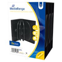 MediaRange DVD Case for 10 discs 33mm Black Pack 3 (MRBOX35-10)