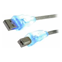 MEDIARANGE CABLE USB 2.0 AM/BM 1.8M WITH BLUE LEDS (MRCS109)