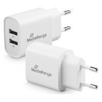 MediaRange 12W charger with two USB-A outputs