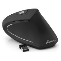 MediaRange Ergonomic 6-button wireless optical mouse for right-handers (Black