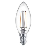 Philips E14 LED Warm White Filament Candle Bulb 2W (25W) (LPH02435) (PHILPH02435)