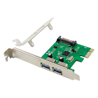 POWERTECH κάρτα επέκτασης PCIe σε 2x USB 3.0 ST624