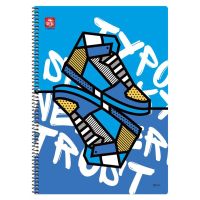 Typotrust Pop Art Notebook Spiral A4 3 subjects (4543-14) (TYP4543-14)