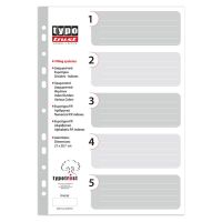Typotrust Dividers A4 Numeral Plastic 1-5 (FP40105) (TYPFP40105)