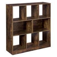 Wooden Library with 8 Shelves 97.5 x 30 x 100 cm Vasagle (LBC52BX) (VASLBC52BX)