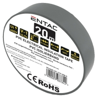 Entac Insulation Tape 0.13x19mm Gray 20m