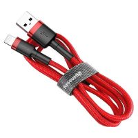 Baseus Cafule Braided USB to Lightning Cable Red 0.5m (CALKLF-A09) (BASCALKLFA09)