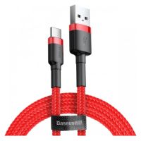 Baseus Cafule Braided USB 2.0 Cable USB-C male - USB-A male Red 1m (CATKLF-B09) (BASCATKLFB09)
