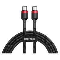 Baseus Cafule Braided USB 2.0 Cable USB-C male - USB-C male Black 1m (CATKLF-G91) (BASCATKLFG91)