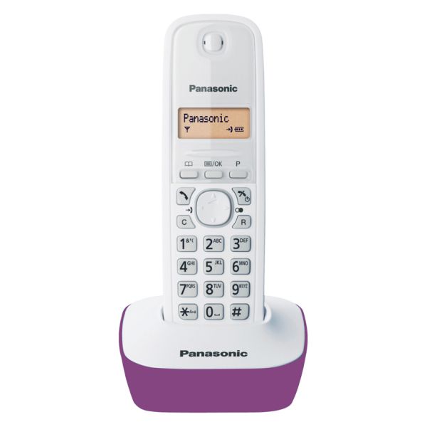 Panasonic KX-TG1611GRF White-Purple (KX-TG1611GRF) (PANKXTG1611GRF)