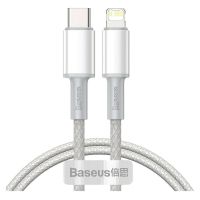 Baseus High Density Braided USB-C to Lightning Cable 20W White 1m (CATLGD-02) (BASCATLGD02)