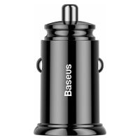 Baseus Car Charger Black Total Current 5A Quick Charge with Ports: 1xUSB 1xType-C (CCALL-YS01) (BASCCALL-YS01)