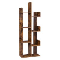 Vasagle Bookcase Rustic Brown 50 x 25 x 140 cm (LBC66BXV1) (VASLBC66BXV1)