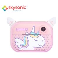 Skysonic Instant Kids Camera με θερμικό εκτυπωτή και εφαρμογή WiFi (Ροζ Μονοκεράκι)