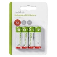 Nedis Rechargeable Batteries AA Ni-MH 2000mAh 1.2V 4pcs (BANM20HR64B) (NEDBANM20HR64B)