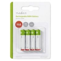Nedis Rechargeable Batteries AAA Ni-MH 950mAh 1.2V 4pcs (BANM9HR034B) (NEDBANM9HR034B)