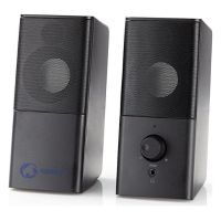 Nedis Computer Speakers 2.0 with Power 18W in Black Color (GSPR10020BK) (NEDGSPR10020BK)
