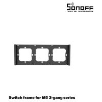 GloboStar® 80085 SONOFF SwitchMan M5-80 Wall Frame 3 Way - L22.8 X W8.6 X H1.48CM