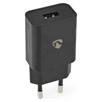 Nedis Φορτιστής Χωρίς Καλώδιο με Θύρα USB-A 12W Μαύρος (WCHAU242ABK) (NEDWCHAU242ABK)