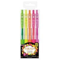 Zebra Sarasa Clip 0.5 Neon Color 5 Color Pen Set (ZB-69440) (ZEB69440)