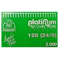 Roma Maestri Staple Wire 128 Platinum 2000pcs (1003651) (ROM1003651)