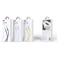 XO NB251 6A Liquid Silicone Rubber Type-C Data Cable L=1m Cable White