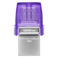 Kingston DataTraveler MicroDuo 3C 128GB USB 3.1 Stick Purple (DTDUO3CG3/128GB) (KINDTDUO3CG3-128GB)