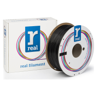 REAL PLA 3D Printer Filament - Black - spool of 1Kg - 1.75mm (REFPLABLACK1000MM175)